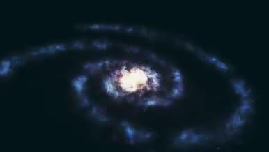 银河震撼粒子logo演绎片头AE模板视频的预览图